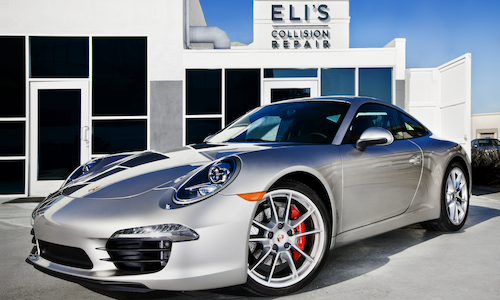 Repaired Porsche at Eli's Collision Repair - 500x300