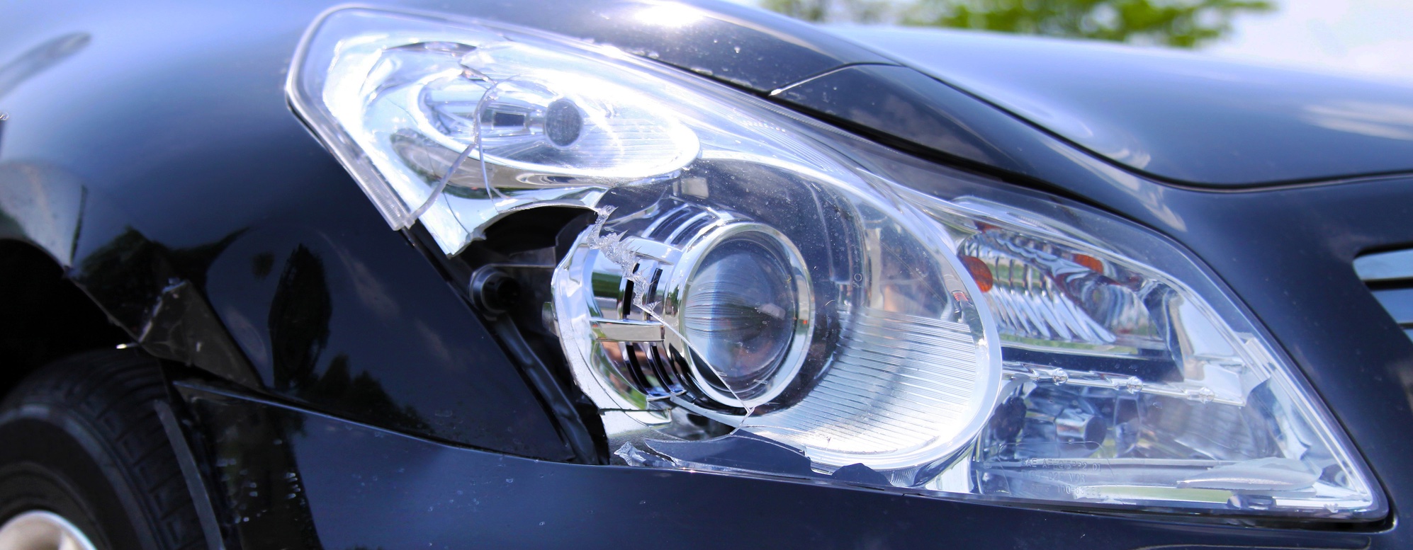 Damaged Headlight